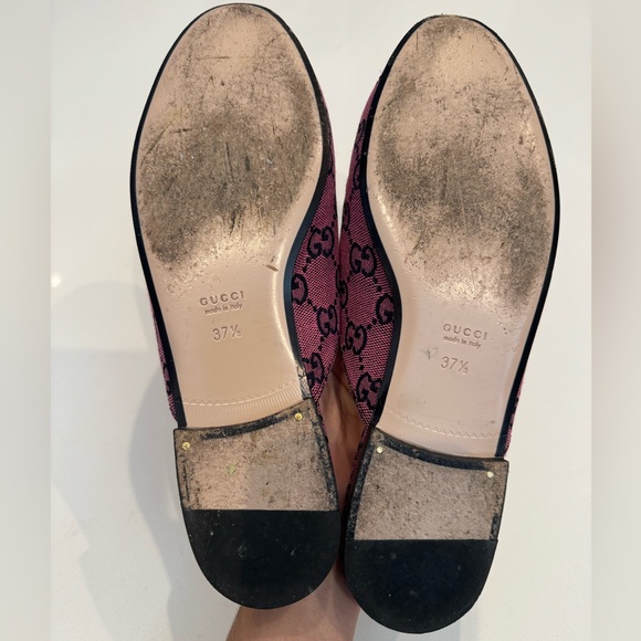 Gucci Pink Mule Flats Size 37.5 - Picture 7 of 7